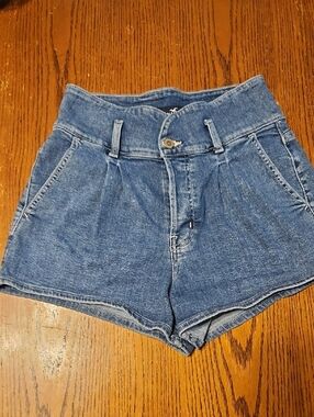 Hollister High-Rise Blue Jean Shorts